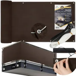 oslona-na-balkon-97percent-ciemny-braz-na-taras-mata-balkonowa-z-okuciami