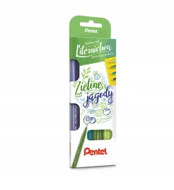 pentel-pisak-pedzelkowy-kaligrafia-brush-4-szt