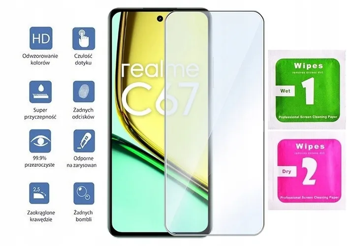 3x-szklo-hartowane-do-realme-c67-stan-nowy