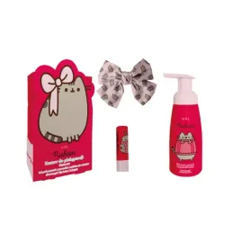 pusheen-zestaw-do-pielegnacji-pianka-do-ciala-pomadka-spinka-do-wlosow