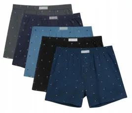 5-par-bokserki-bawelniane-meskie-klasyczne-wzory-cotton-world-komplet-l