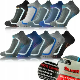 10x-skarpety-stopki-sportowe-bawelna-oddychajace-krotkie-silver