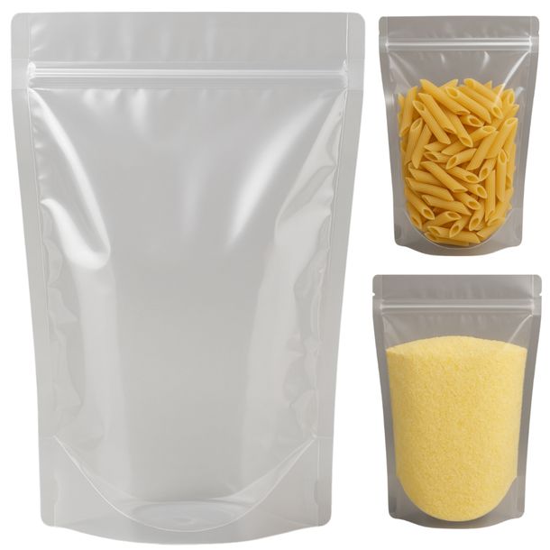 Doypack 1000Ml Przezroczysty Woreczek Stojący Ze Struną Zip 100 Sztuk