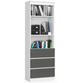 regal-do-salonu-3-szuflady-polki-arlo-60x35x180-cm-bialy-grafit-mat