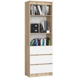 regal-do-salonu3-szuflady-polki-arlo-60x35x180-cm-dab-sonoma-bialy-m