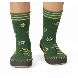 kapcie-dzieciece-playshoes-skarpety-antyposlizgowe-zielone