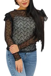 bluzka-damska-mango-camiseta-koronkowa-czarna