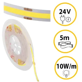 tasma-led-ll-cob-10w-24v-5m-nw-barwa-biala-neutralna-cri-90-ciecie-co-5-cm