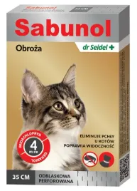 sabunol-obroza-przeciw-pchlom-dla-kota-odblaskowa-35cm