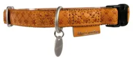 zolux-obroza-regulowana-mac-leather-15mm-zolta-522035ja