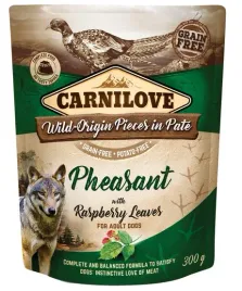 carnilove-dog-pheasant-and-raspberry-leaves-bazant-i-liscie-maliny-saszetka