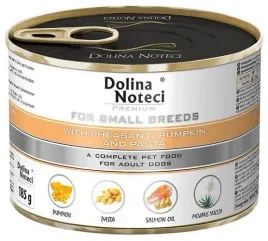 dolina-noteci-premium-pies-maly-bazant-dynia-i-makaron-puszka-185g