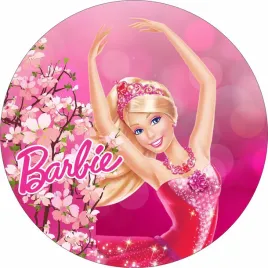 wydruk-cukrowy-na-tort-barbie-napis-gratis-szybka-wysylka
