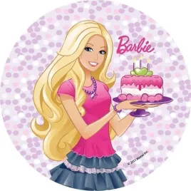 wydruk-cukrowy-na-tort-barbie-napis-gratis-szybka-wysylka
