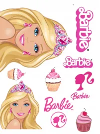 wydruk-cukrowy-na-tort-barbie-napis-gratis-szybka-wysylka