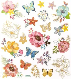 naklejki-ozdobne-scrapbooking-bullet-journal-21-szt-dpcraft-kwiaty-i-motyle