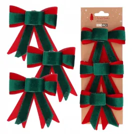 kokardki-na-choinke-stroik-zielone-3-sztuki-zawieszki-swiateczne-11x9-cm