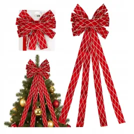 kokarda-na-czubek-choinki-czerwona-dluga-130x33-cm-dekoracyjna