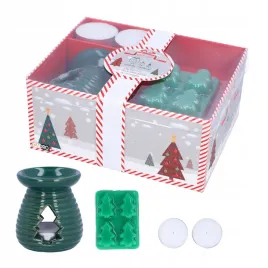 kominek-zapachowy-ceramiczny-do-olejkow-aromaterapii-tealight-wosk-zielony
