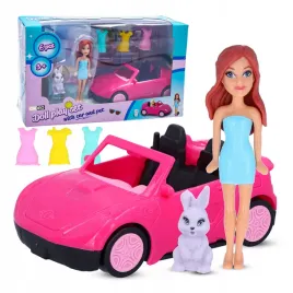 lalka-z-autem-i-zwierzakiem-sukienki-zestaw-do-zabawy-dla-dziewczynki