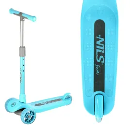 Zdjęcie produktu HLB09 TURQUOISE HULAJNOGA DZIECIĘCA NILS FUN Deck i koła LED