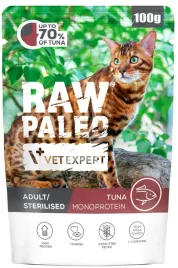 vetexpert-raw-paleo-cat-sterilised-tuna-100g