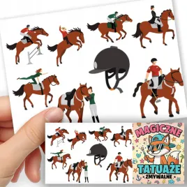 tatuaze-zmywalne-dla-dzieci-tymczasowe-kon-konie-zwierzeta-8-el