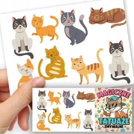tatuaze-zmywalne-dla-dzieci-tymczasowe-kot-koty-zwierzeta-8-el