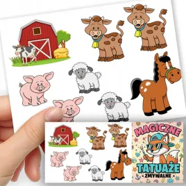 tatuaze-zmywalne-dla-dzieci-tymczasowe-zwierzeta-farma-gospodarstwo-8-el