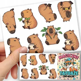 tatuaze-zmywalne-dla-dzieci-tymczasowe-wzory-zwierze-kapibara-8-el