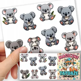 tatuaze-zmywalne-dla-dzieci-tymczasowe-zwierzeta-mis-koala-8-el