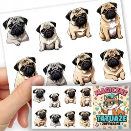 tatuaze-zmywalne-dla-dzieci-tymczasowe-psy-rasa-mops-pug-8-el