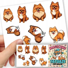 tatuaze-zmywalne-dla-dzieci-tymczasowe-psy-rasa-szpic-miniaturowy-8-el