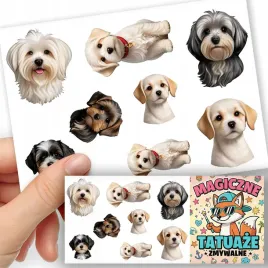 tatuaze-zmywalne-dla-dzieci-tymczasowe-psy-rasa-maltanczyk-8-el