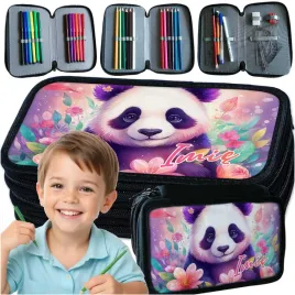 piornik-trzykomorowy-z-wyposazeniem-do-szkoly-slodka-panda-mis-dla-dziecka