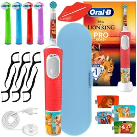 szczoteczka-elektryczna-dla-dzieci-oral-b-vitality-pro-d103-krol-lew-zestaw