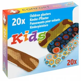 plastry-opatrunkowe-dla-dzieci-comfort-aid-x20-wodoodporne-kolorowe