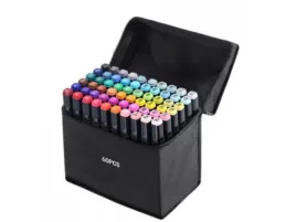 markery-alkoholowe-60-szt-flamastry-mazaki-pisaki-dwustronne-pro-torba