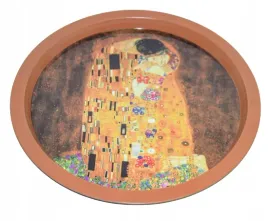 taca-ogragla-metalowa-g-klimt-kiss-32cm