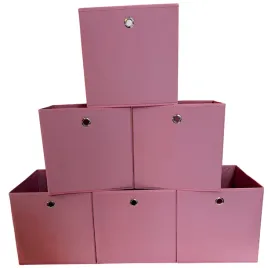 6x-pojemnik-rozowy-materialowy-na-ubrania-ksiazki-zabawki-organizer-325-c