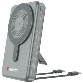 powerbank-verbatim-10000mah-magsafe-watch-stand-2x-kabel-usb-c-wyswietlacz