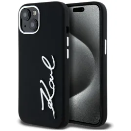 etui-karl-lagerfeld-silicone-metal-script-logo-do-iphone-15-czarny