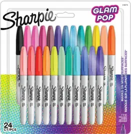 markery-permanentne-sharpie-fine-glam-pop-24-sztuki-kolorowe