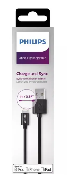 kabel-philips-usb-apple-lightning-1-m-czarny-stan-opakowania-oryginalne