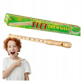 flet-drewniany-prosty-8-otworow-dla-dzieci-do-szkoly-muzycznej-32-cm