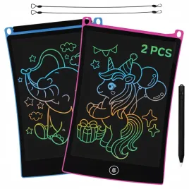 2x-tablica-graficzna-znikopis-dla-dzieci-lcd-multikolor-do-rysowania-rysik