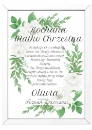 podziekowanie-ramka-prezent-dla-matki-chrzestnej-na-komunie-w-ramce