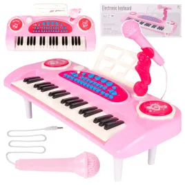 organy-elektroniczne-keyboard-37-klawiszy-pianino-mikrofon-rozowe-mp3
