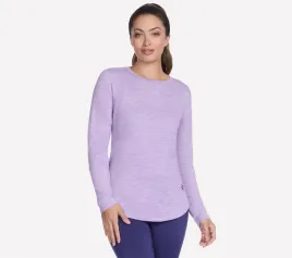 koszulka-damska-skechers-go-dri-swift-long-sleeve-tunic-crew-jasny-fioletow