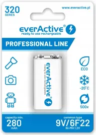 akumulatorek-6f22-ni-mh-everactive-9v-320mah-professional-line-1-szt